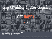 Tablet Screenshot of gayweddingdjlosangeles.com